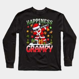 Happiness Is Being A Grampy Santa Christmas Long Sleeve T-Shirt